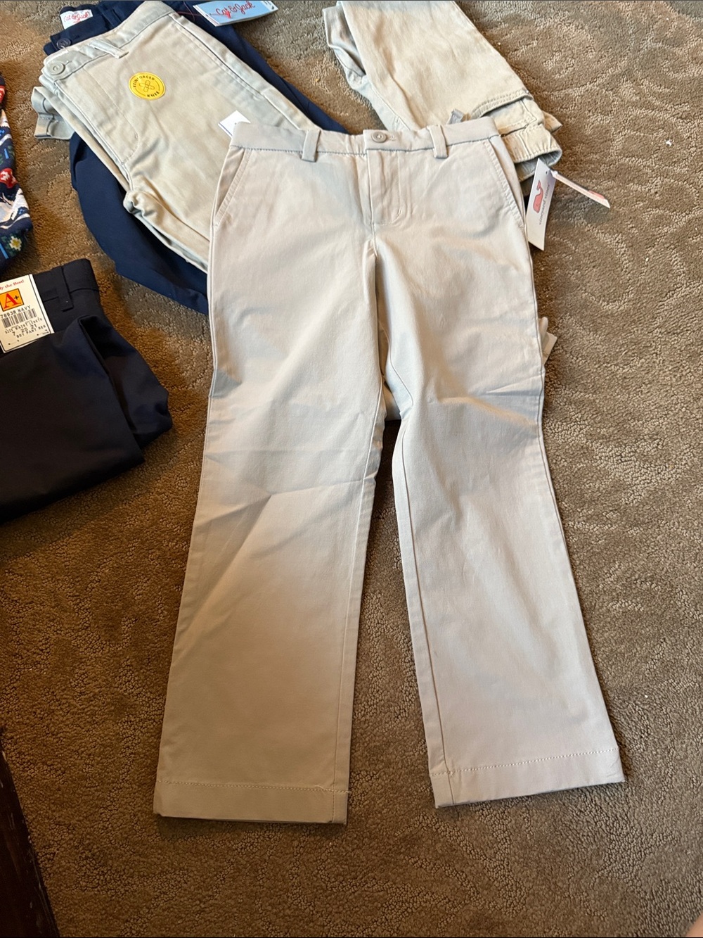 Vineyard Vines Kids Khaki Chino Pants - Light Beige